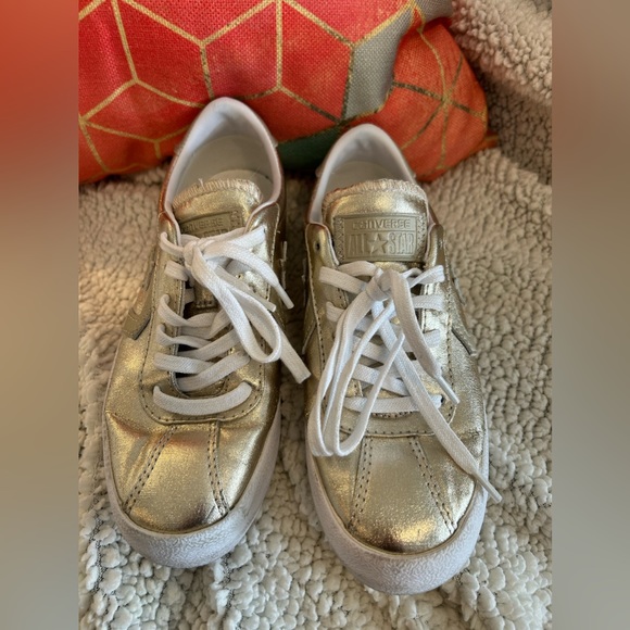 Converse Breakpoint Ox Metallic Gold Sneakers - Picture 6 of 9